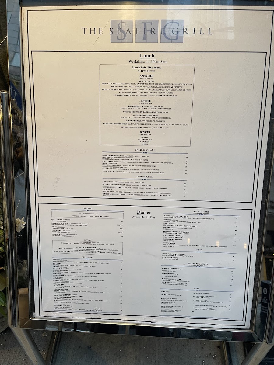 Sea Fire Grill Menu - Image 2