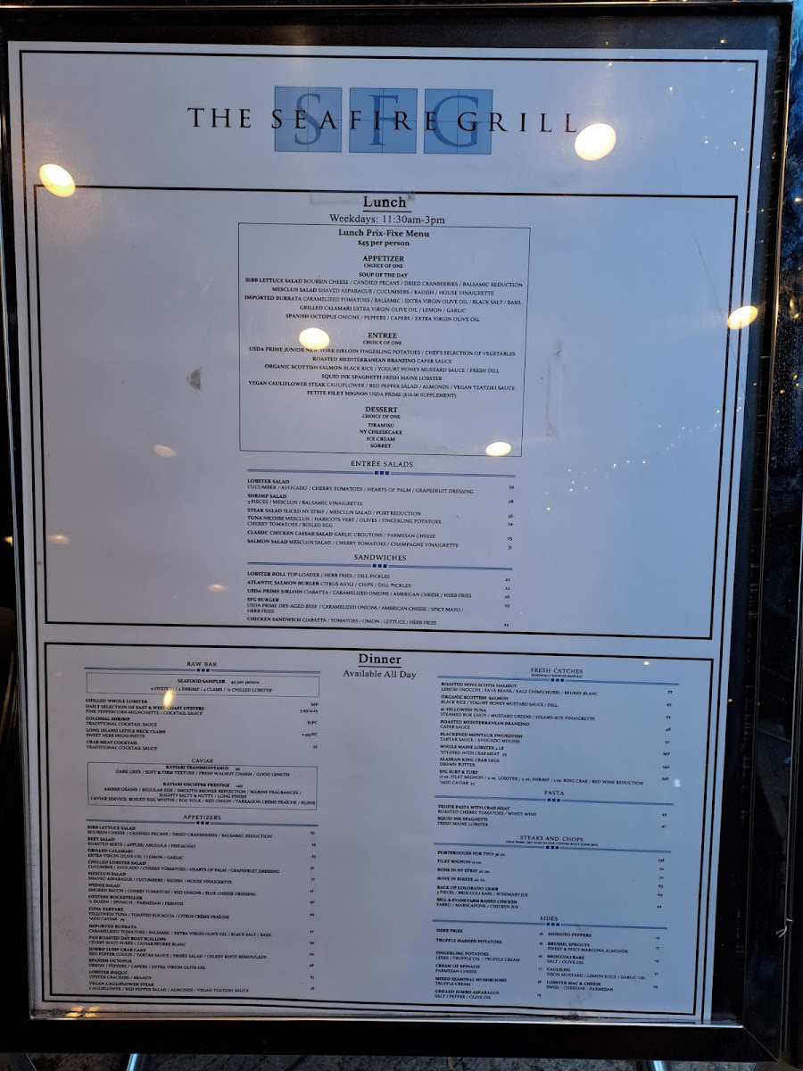 Sea Fire Grill Menu - Image 4