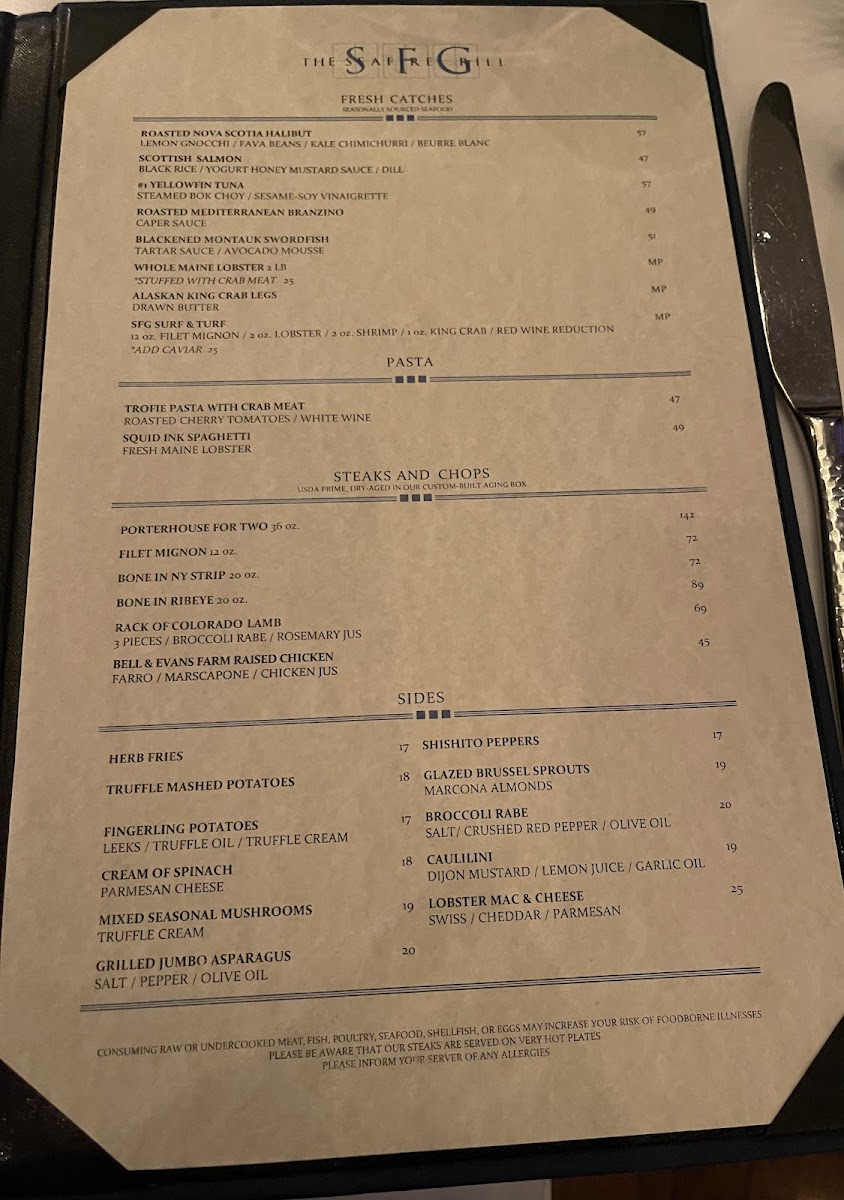 Sea Fire Grill Menu - Image 5